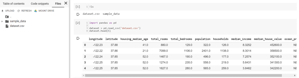 Google Colab - pythonowy obszar roboczy w chmurze
