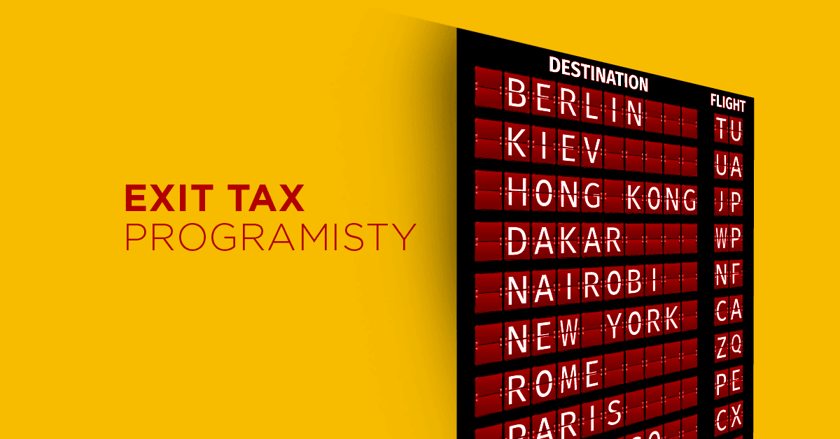 Podatek exit tax w IT - kto zapłaci?