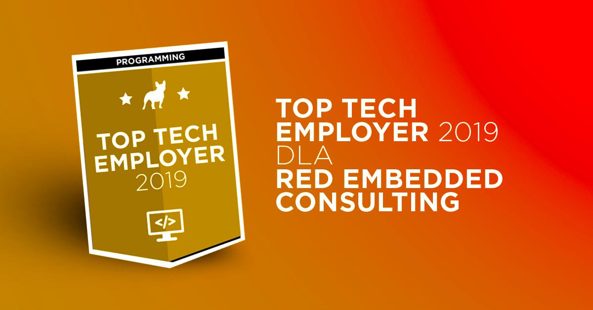 Red Embedded Consulting z tytułem Top Tech Employer 2019