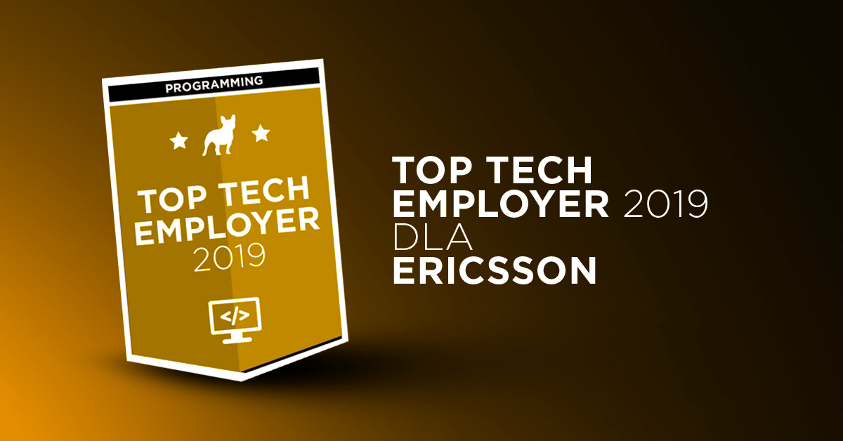 Ericsson z tytułem Top Tech Employer 2019