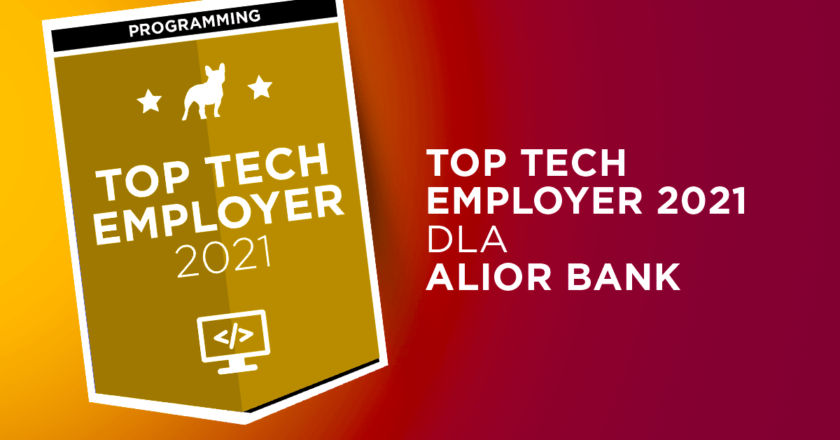 Alior Bank z tytułem Top Tech Employer 2021