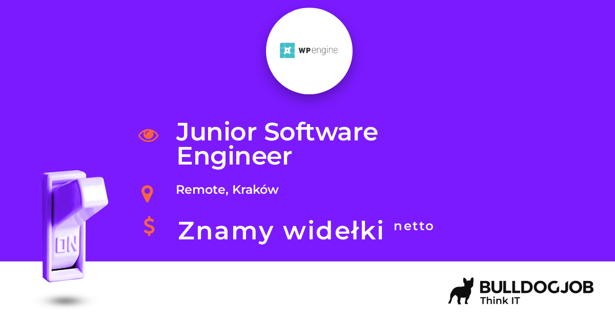 Junior Software Engineer Remote, Kraków WP Engine