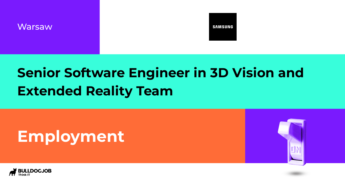 Senior Software Engineer in 3D Vision and Extended Reality Team